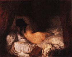 Jean Francois Millet Reclining Nude oil painting picture